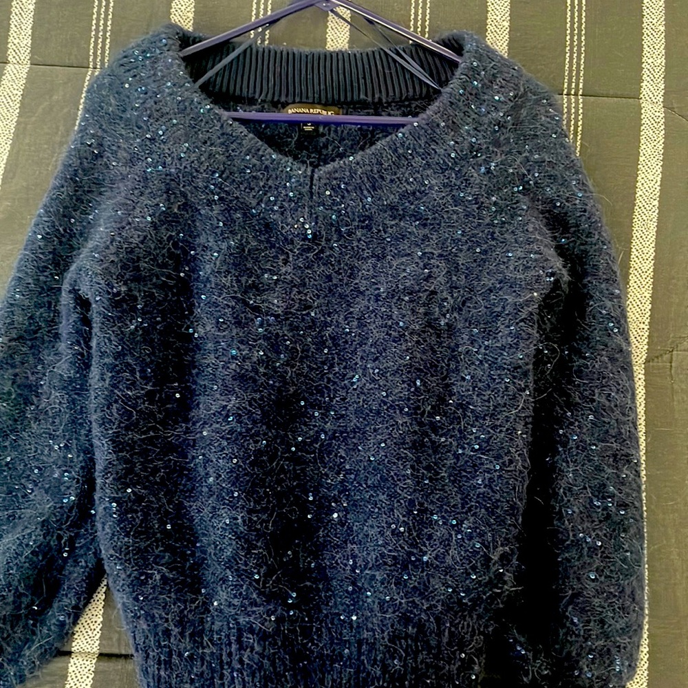 Navy banana republic sweater